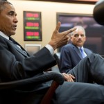 President Barack Obama with Attorney General Eric Holder. Photo by Pete Souza.