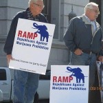 Republicans Against Marijuana Prohibition supporters rallying at the Pennsylvania State Capitol for passage of a medical cannabis bill.