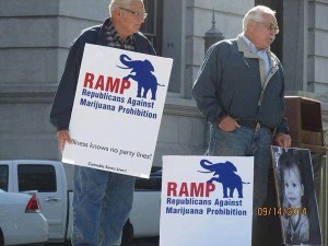 Republicans Against Marijuana Prohibition supporters rallying at the Pennsylvania State Capitol for passage of a medical cannabis bill.