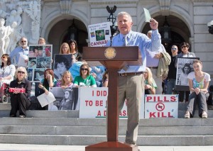 Republican State Senator Mike Folmer at Pennsylvania rally by Campaign 4 Compassion at state Capitol on September 15.