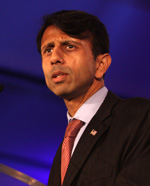 Governor Bobby Jindal at the Republican Leadership Conference in New Orleans, Louisiana by Gage Skidmore.