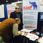 John Baucum, political director of Republicans Against Marijuana Prohibition (RAMP) working the RAMP booth at the Conservative Political Action Conference (CPAC).